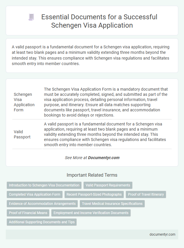 Essential Documents for a Successful Schengen Visa Application