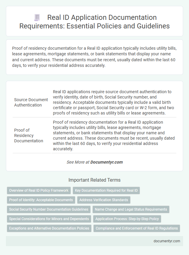 Real ID Application Documentation Requirements: Essential Policies and Guidelines
