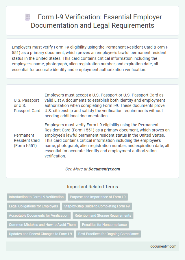 Form I-9 Verification: Essential Employer Documentation and Legal Requirements