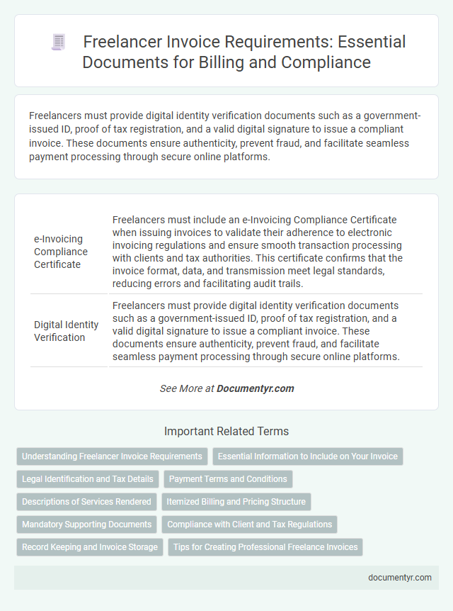 Freelancer Invoice Requirements: Essential Documents for Billing and Compliance