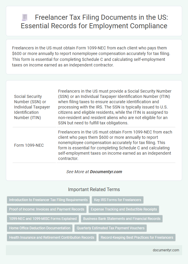 Freelancer Tax Filing Documents in the US: Essential Records for Employment Compliance