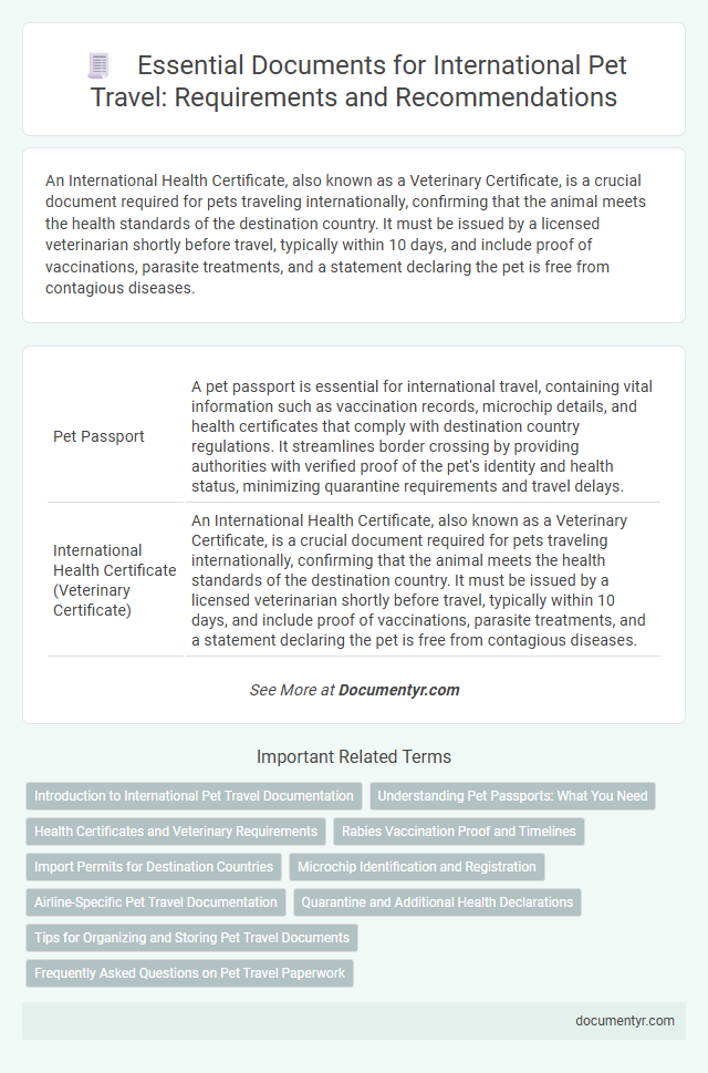 Essential Documents for International Pet Travel: Requirements and Recommendations