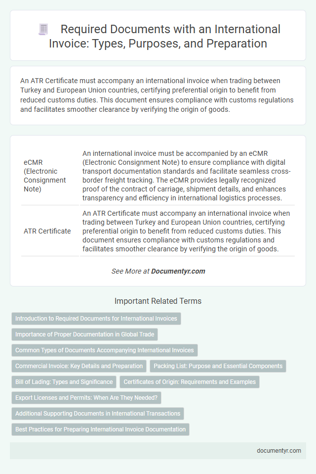 Required Documents with an International Invoice: Types, Purposes, and Preparation