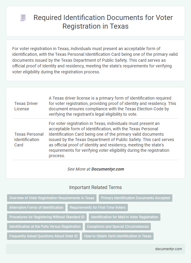 Required Identification Documents for Voter Registration in Texas