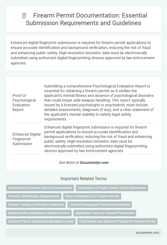 Firearm Permit Documentation: Essential Submission Requirements and Guidelines