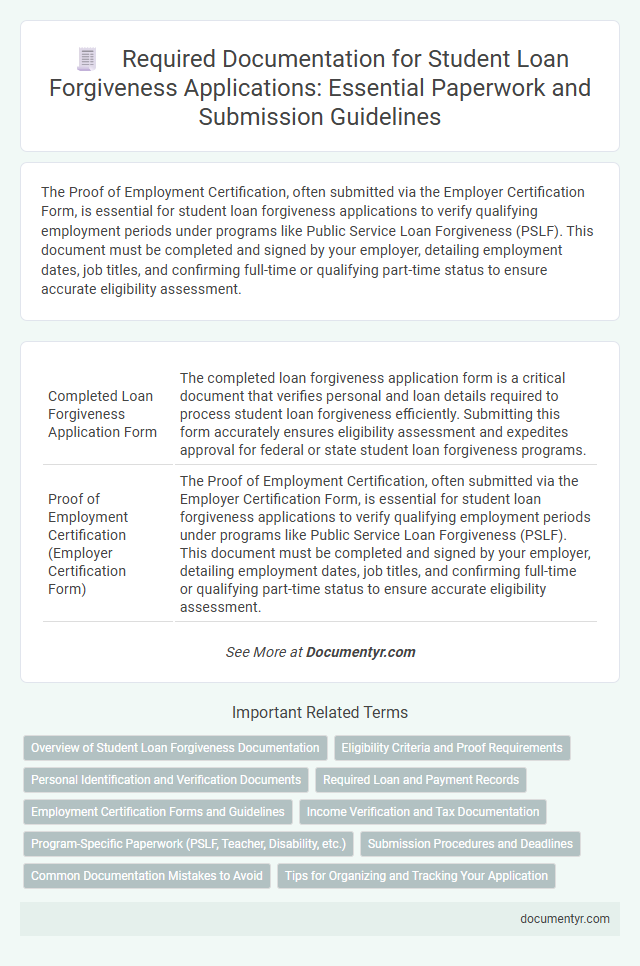 Required Documentation for Student Loan Forgiveness Applications: Essential Paperwork and Submission Guidelines