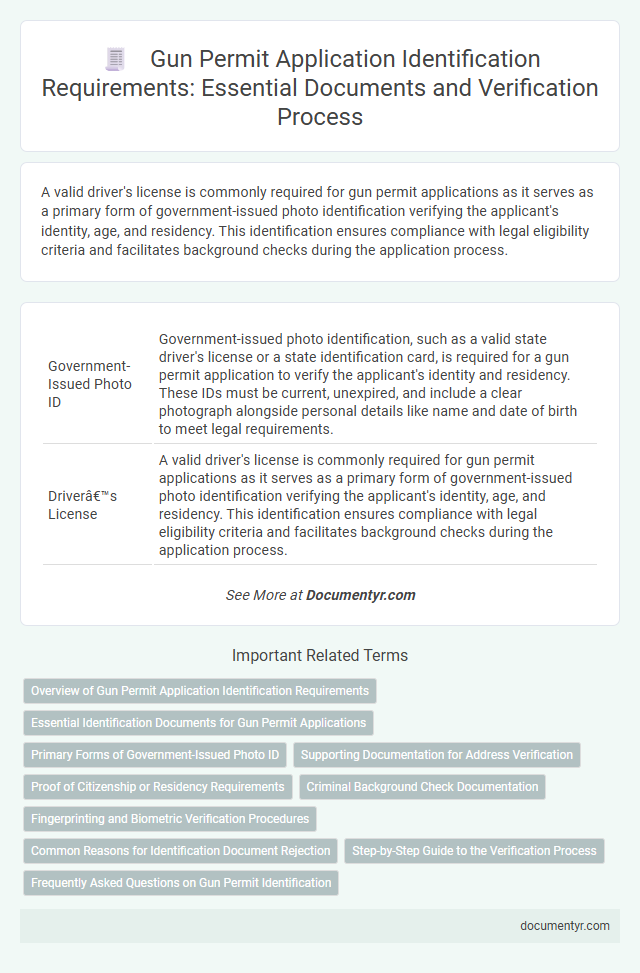 Gun Permit Application Identification Requirements: Essential Documents and Verification Process