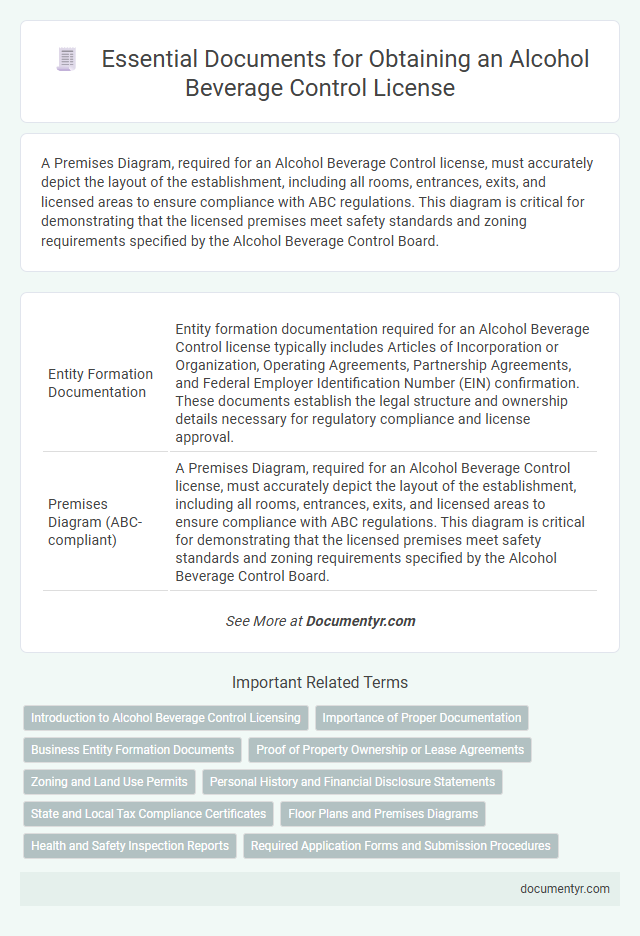 Essential Documents for Obtaining an Alcohol Beverage Control License