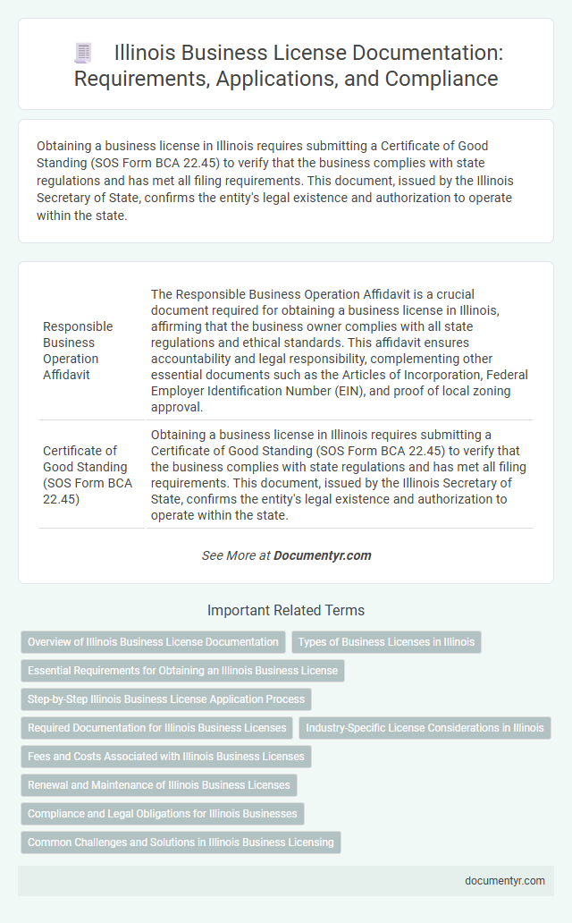 Illinois Business License Documentation: Requirements, Applications, and Compliance