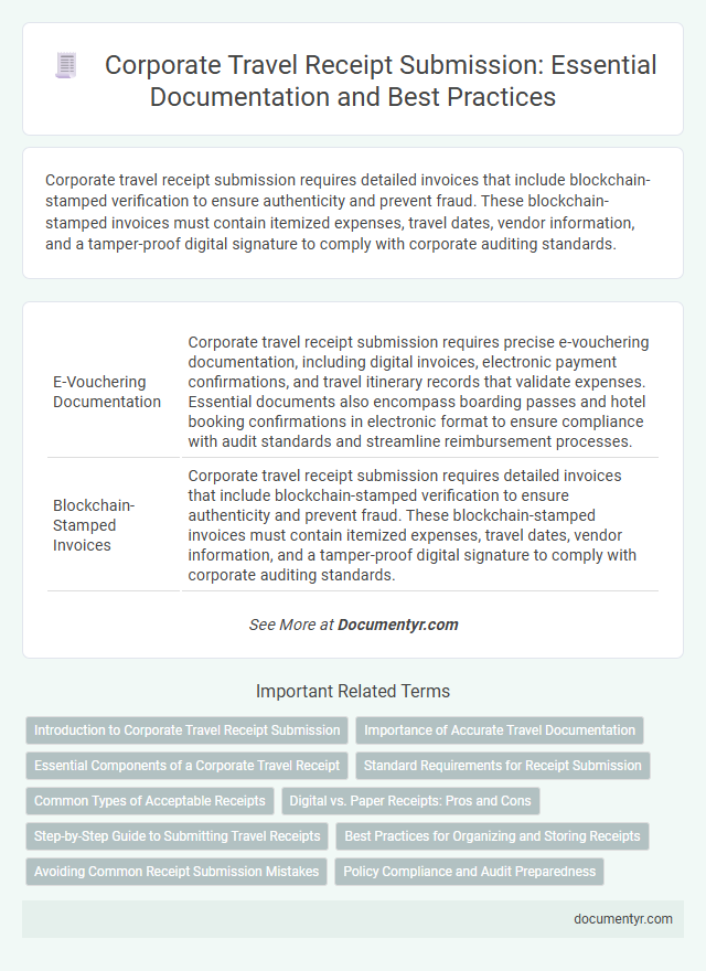 Corporate Travel Receipt Submission: Essential Documentation and Best Practices