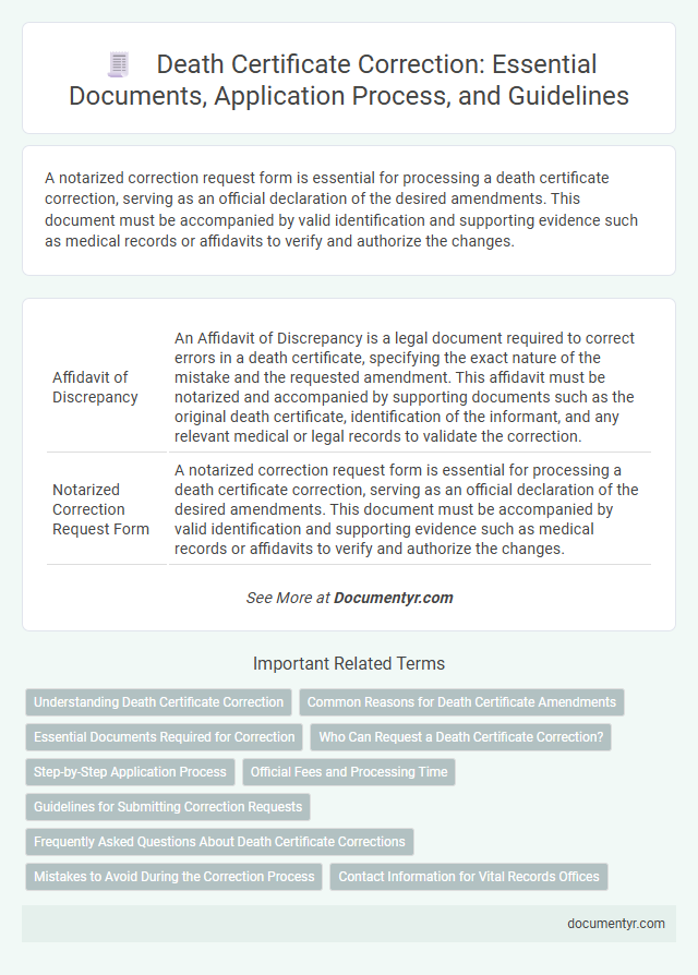 Death Certificate Correction: Essential Documents, Application Process, and Guidelines