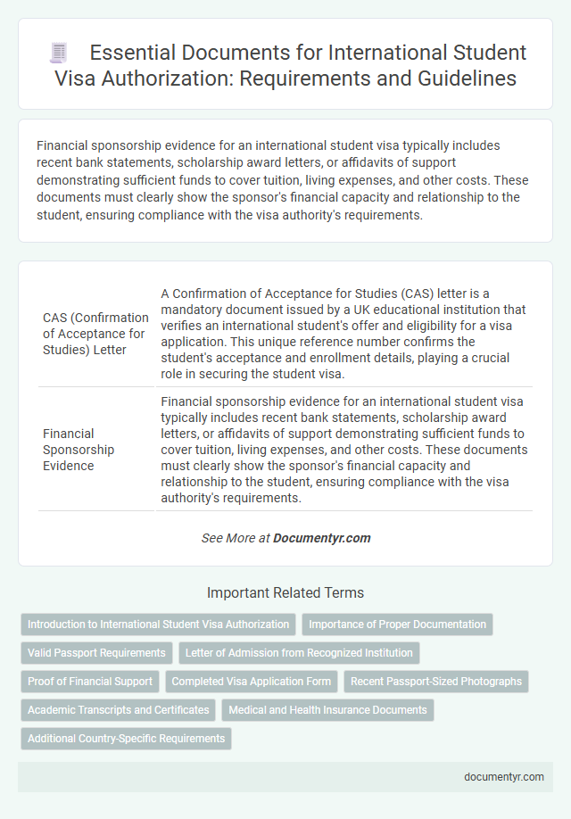 Essential Documents for International Student Visa Authorization: Requirements and Guidelines