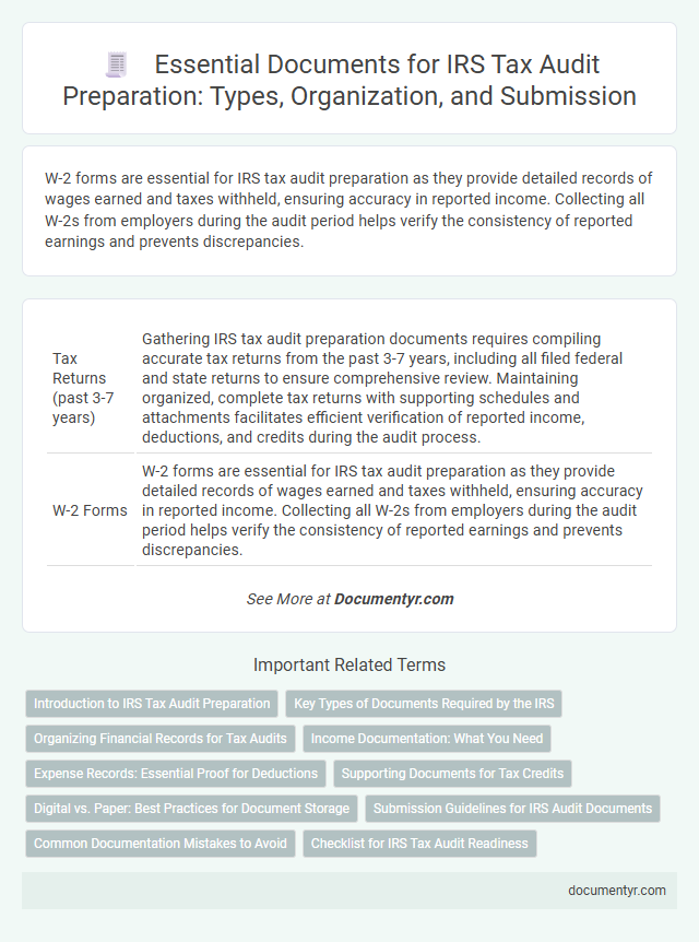 Essential Documents for IRS Tax Audit Preparation: Types, Organization, and Submission
