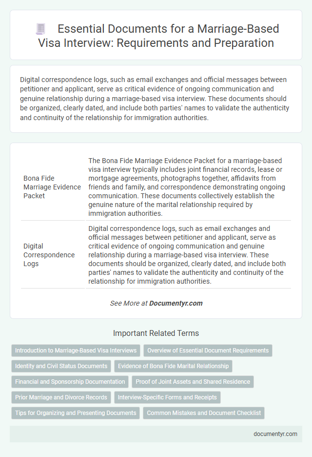 Essential Documents for a Marriage-Based Visa Interview: Requirements and Preparation