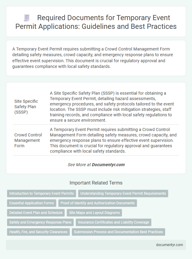 Required Documents for Temporary Event Permit Applications: Guidelines and Best Practices