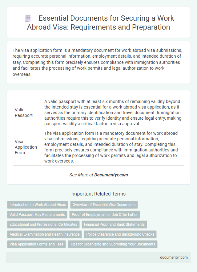 Essential Documents for Securing a Work Abroad Visa: Requirements and Preparation