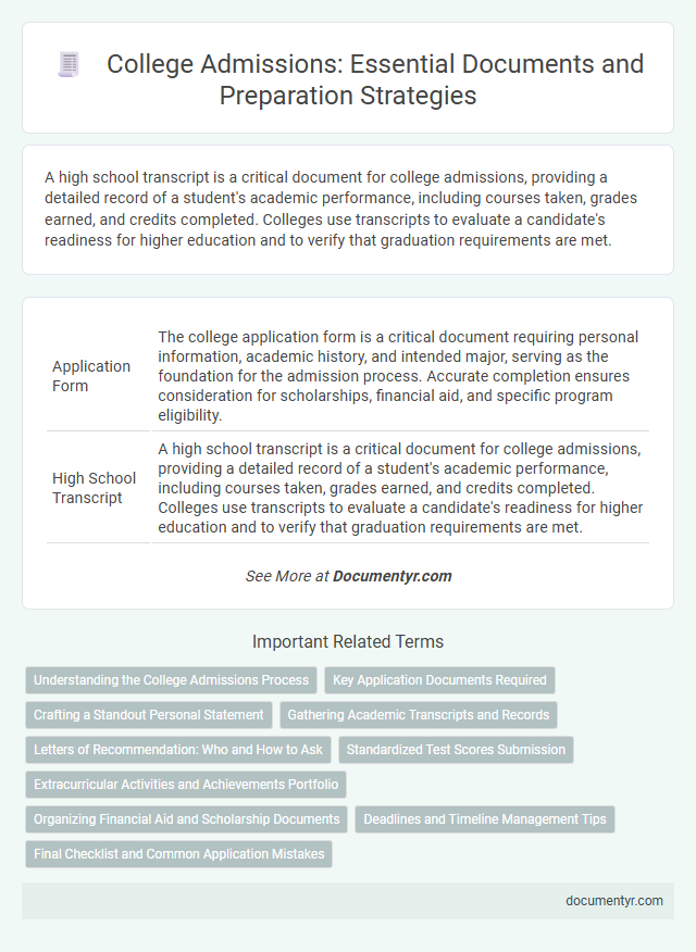 College Admissions: Essential Documents and Preparation Strategies