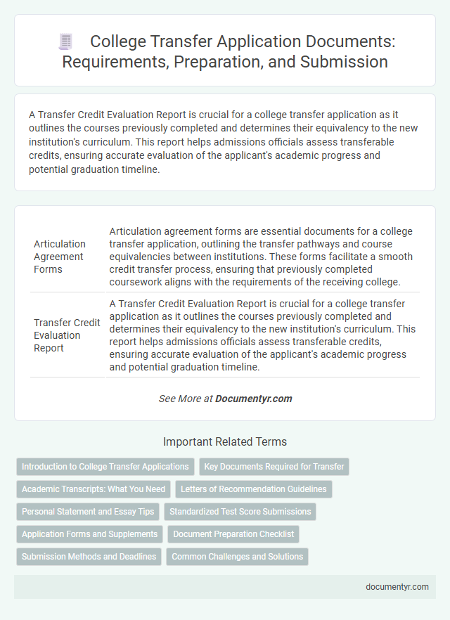 College Transfer Application Documents: Requirements, Preparation, and Submission