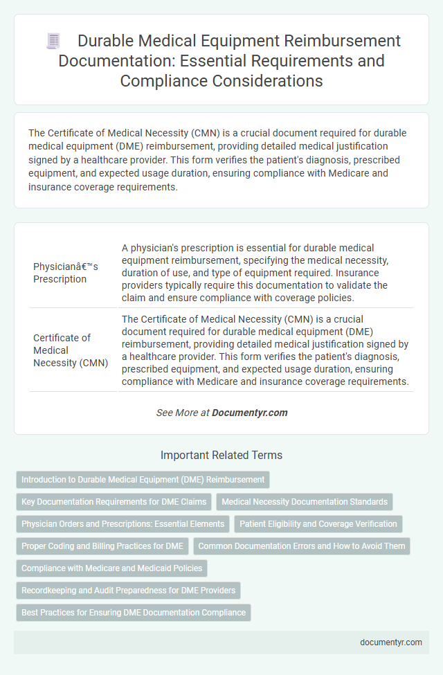 Durable Medical Equipment Reimbursement Documentation: Essential Requirements and Compliance Considerations