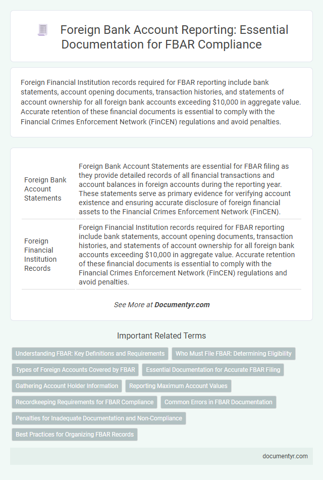 Foreign Bank Account Reporting: Essential Documentation for FBAR Compliance