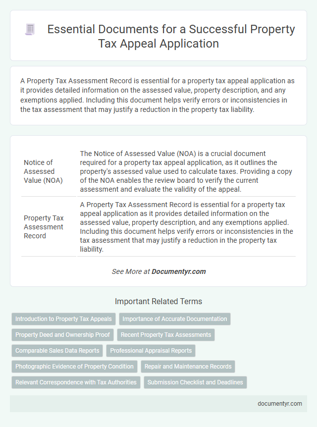Essential Documents for a Successful Property Tax Appeal Application