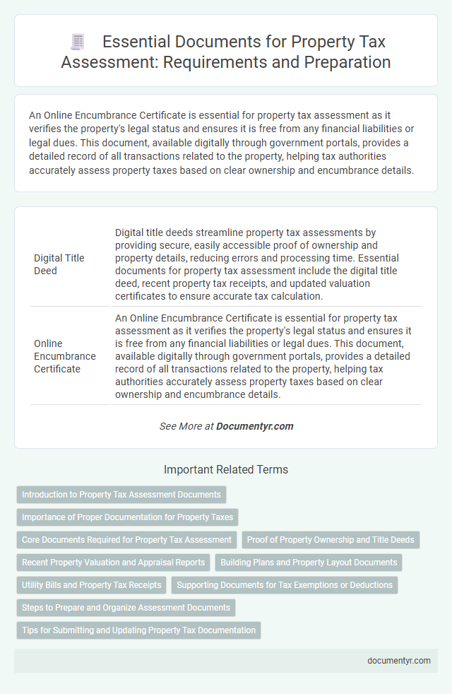Essential Documents for Property Tax Assessment: Requirements and Preparation