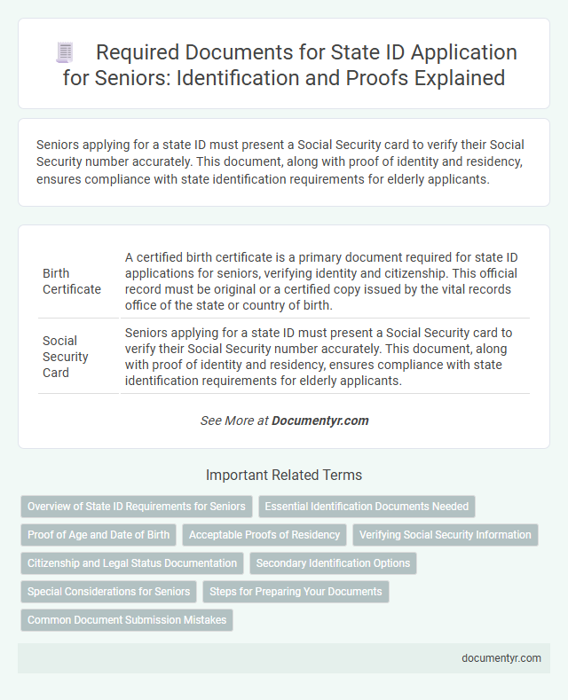 Required Documents for State ID Application for Seniors: Identification and Proofs Explained
