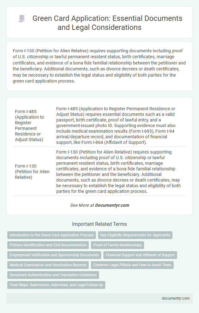 Green Card Application: Essential Documents and Legal Considerations