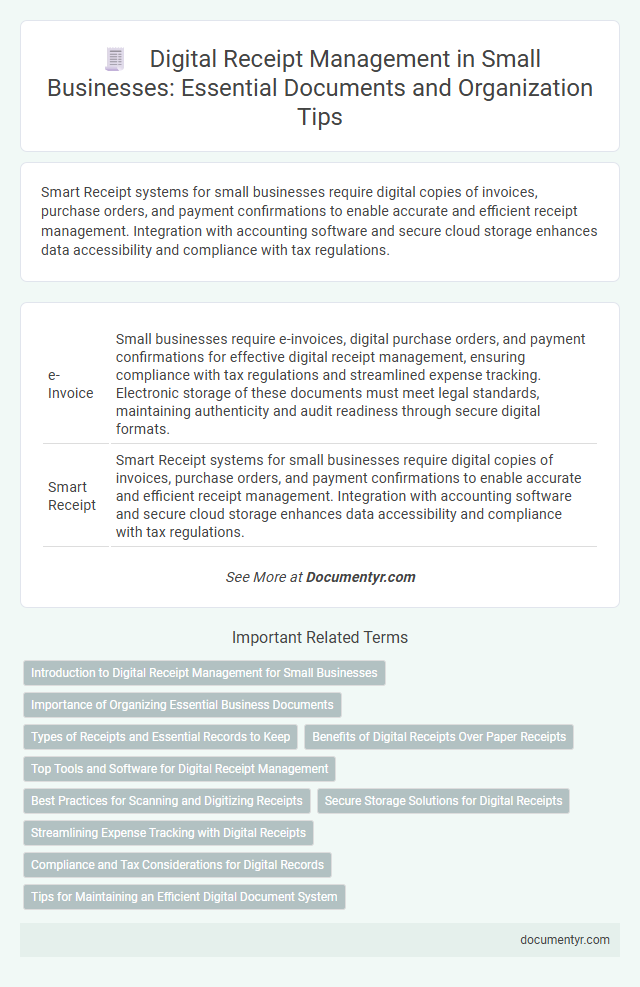 Digital Receipt Management in Small Businesses: Essential Documents and Organization Tips