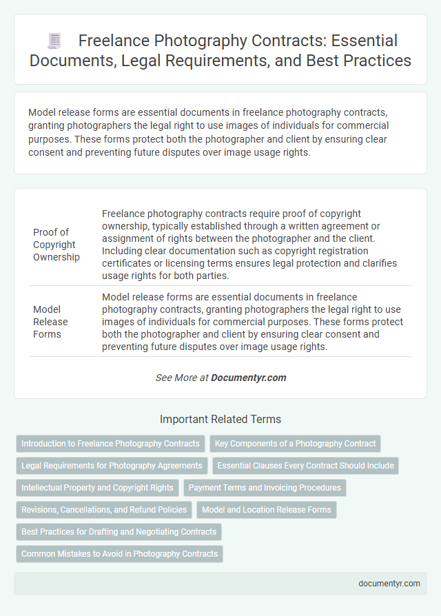 Freelance Photography Contracts: Essential Documents, Legal Requirements, and Best Practices