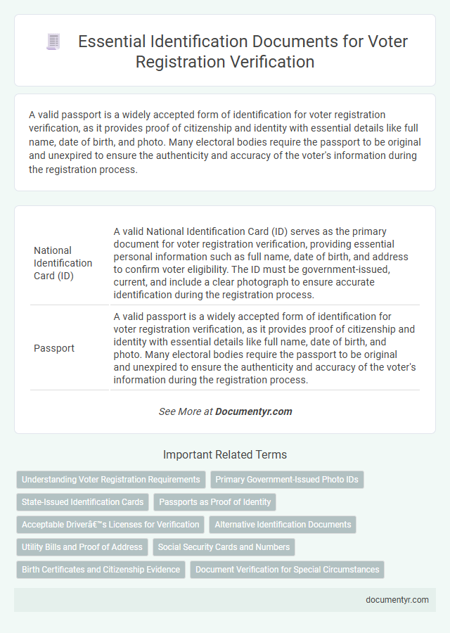 Essential Identification Documents for Voter Registration Verification
