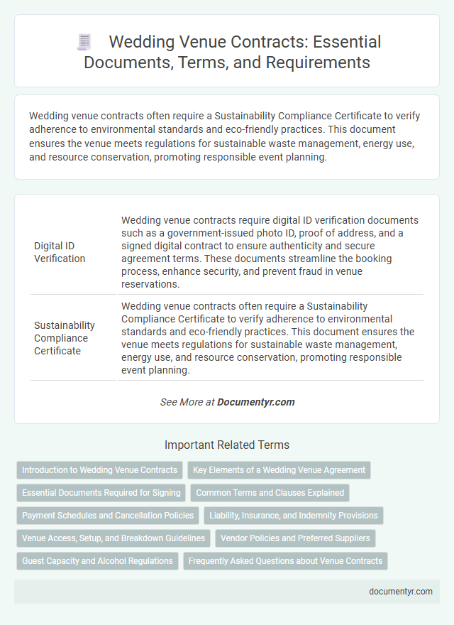 Wedding Venue Contracts: Essential Documents, Terms, and Requirements