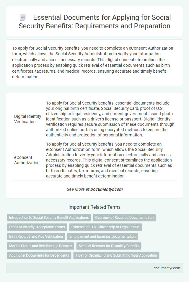 Essential Documents for Applying for Social Security Benefits: Requirements and Preparation