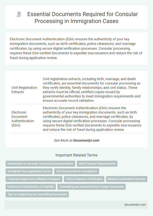 Essential Documents Required for Consular Processing in Immigration Cases