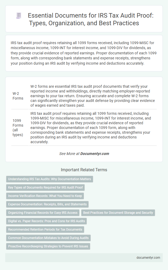Essential Documents for IRS Tax Audit Proof: Types, Organization, and Best Practices