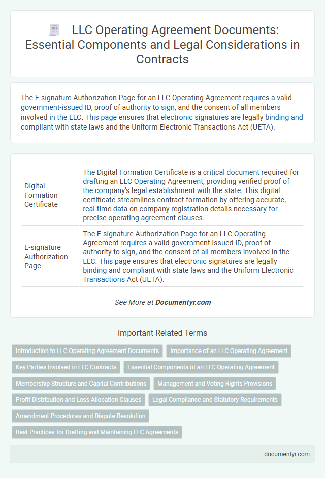 LLC Operating Agreement Documents: Essential Components and Legal Considerations in Contracts