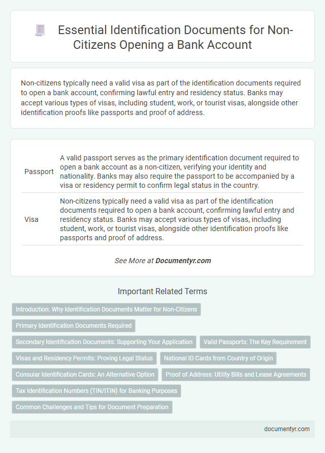 Essential Identification Documents for Non-Citizens Opening a Bank Account