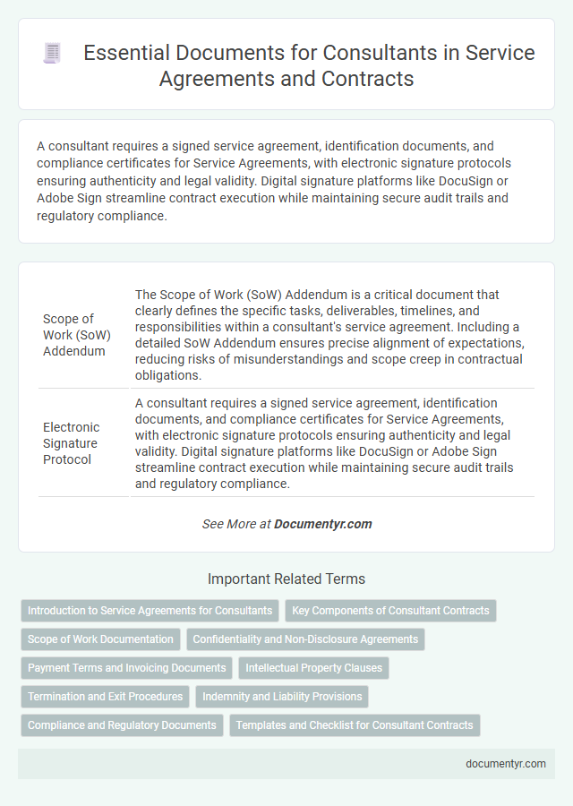 Essential Documents for Consultants in Service Agreements and Contracts