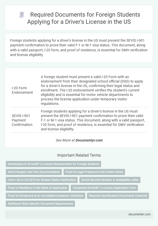 Required Documents for Foreign Students Applying for a Driver's License in the US