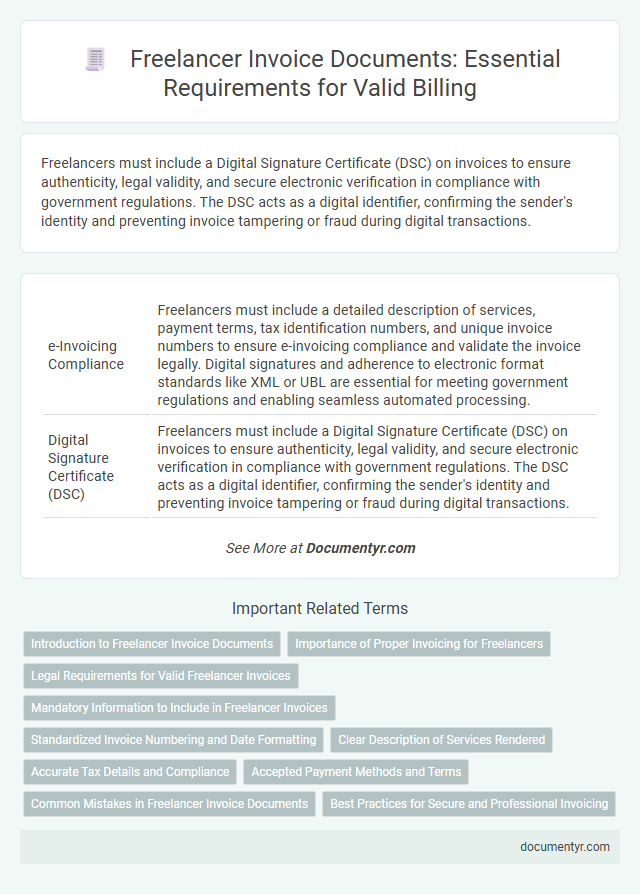 Freelancer Invoice Documents: Essential Requirements for Valid Billing