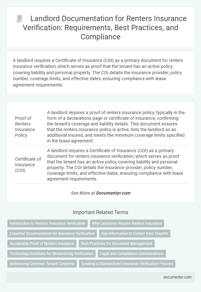 Landlord Documentation for Renters Insurance Verification: Requirements, Best Practices, and Compliance