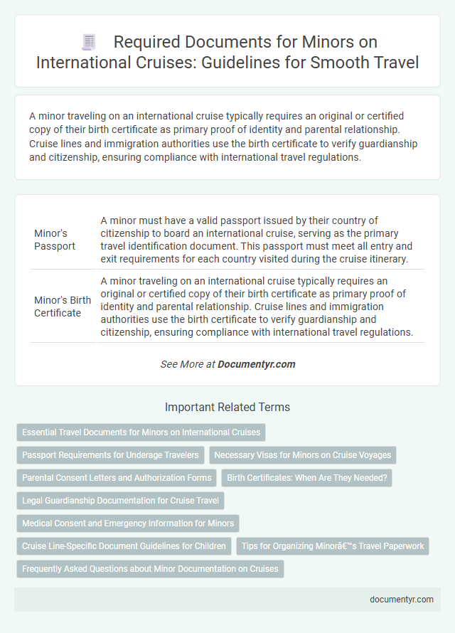 Required Documents for Minors on International Cruises: Guidelines for Smooth Travel