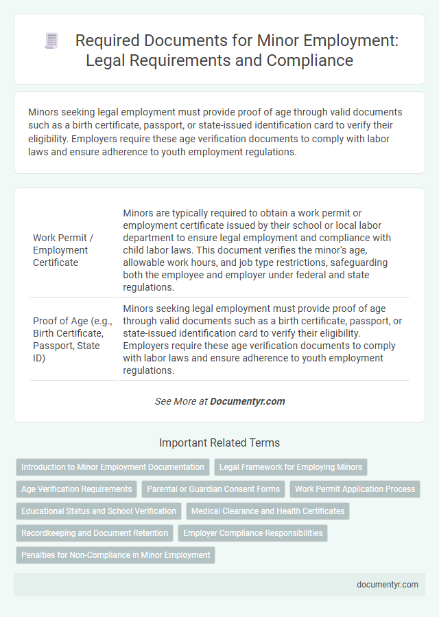 Required Documents for Minor Employment: Legal Requirements and Compliance