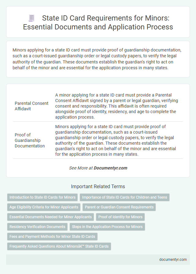State ID Card Requirements for Minors: Essential Documents and Application Process