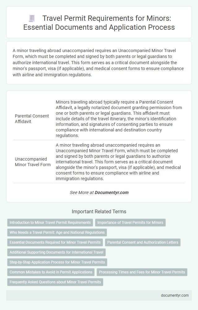 Travel Permit Requirements for Minors: Essential Documents and Application Process