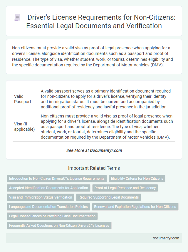 Driver's License Requirements for Non-Citizens: Essential Legal Documents and Verification