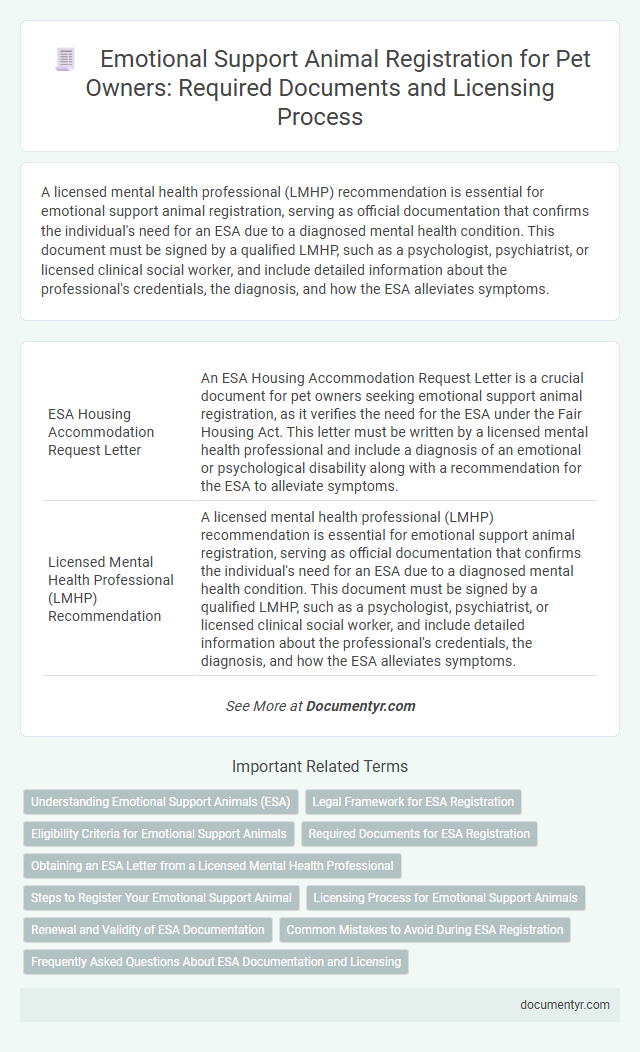 Emotional Support Animal Registration for Pet Owners: Required Documents and Licensing Process