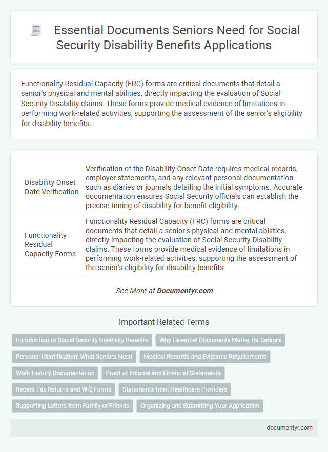 Essential Documents Seniors Need for Social Security Disability Benefits Applications