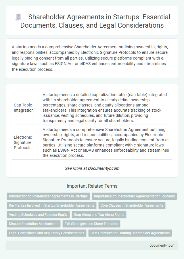 Shareholder Agreements in Startups: Essential Documents, Clauses, and Legal Considerations