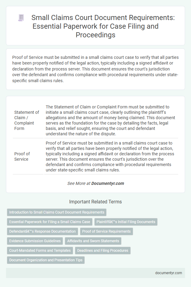 Small Claims Court Document Requirements: Essential Paperwork for Case Filing and Proceedings